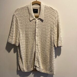 Men's Cream Knit Shirt
